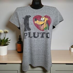 Disney I Love PLUTO Graphic T-Shirt Size S